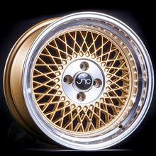 JNC031 | Gold Machined Lip | 15x8 | 4x100 | +20mm | CB: 73.1