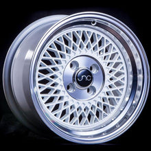 JNC031 | White Machined Lip | 15x8 | 4x100 | +20mm | CB: 73.1