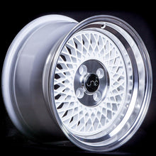 JNC031 | White Machined Lip | 15x8 | 4x100 | +20mm | CB: 73.1