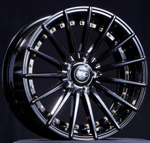 JNC042 | Gloss Black Gold Rivets | 19x8.5 | 5x114.3 | +35mm | CB: 73.1