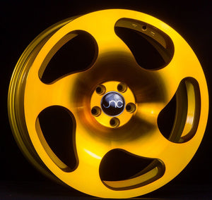 JNC036 | Transparent Gold | 18x8.5 | 5x112 | +35mm | CB: 66.66