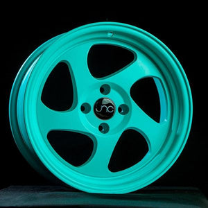 JNC034 | Matte Tiffany Blue | 15x8.25 | 4x100 | +20mm | CB: 73.1