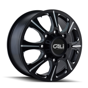 BRUTAL 9105 | FRONT BLACK/MILLED SPOKES | 8x170 | 20X8.25 | +127mm