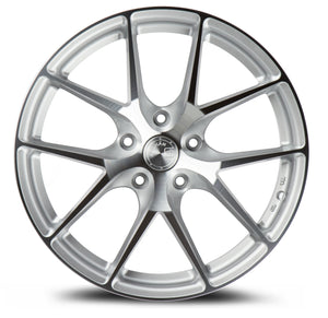 AFF7 | Gloss Silver Machined Face | 19x8.5 | 5x114.3 | +35mm | CB73.1