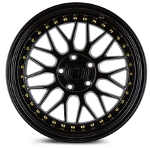 AH02 | Gloss Black ( Gold Rivet) | 18x8.5 | 5x100 | +35mm | CB73.1