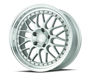 AH02 | Silver w/ Machined Lip | 18x8.5 | 5x120 | +35mm | CB72.6