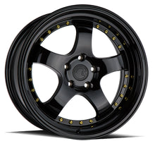 AH03 | Full Golss Black ( Gold Rivet) | 18x9.5 | 5x114.3 | +30mm | CB73.1