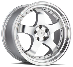 AH03 | Silver Machined Face And Lip | 18x9.5 | 5x114.3 | +30mm | CB73.1