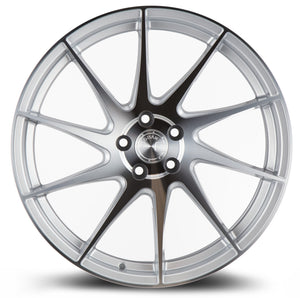 AH09 | Gloss Silver Machined Face | 18x8.5 (Driver Side) | 5x114.3 | +35mm | CB73.1