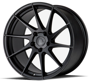 AH09 | Matte Black | 18x8.5 (Passenger Side) | 5x108 | +35mm | CB73.1