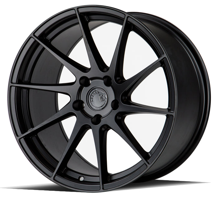 AH09 | Matte Black | 18x8.5 (Passenger Side) | 5x112 | +35mm | CB73.1