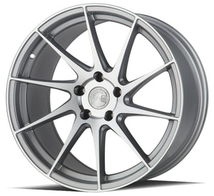 AH09 | Gloss Silver Machined Face | 18x9.5 (Passenger Side) | 5x112 | +35mm | CB73.1