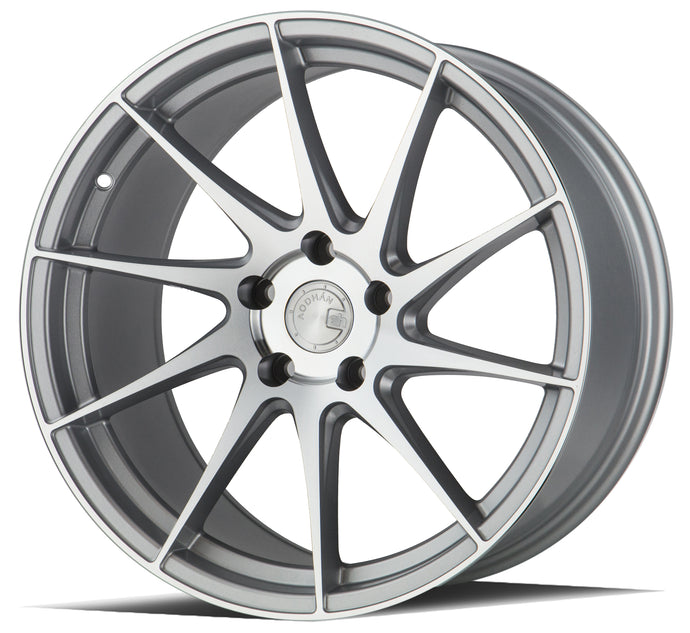 AH09 | Gloss Silver Machined Face | 18x9.5 (Passenger Side) | 5x112 | +35mm | CB73.1