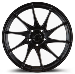 AH09 | Matte Black | 18x8.5 (Passenger Side) | 5x112 | +35mm | CB73.1