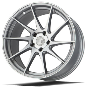 AH09 | Gloss Silver Machined Face | 18x9.5 (Passenger Side) | 5x112 | +35mm | CB73.1