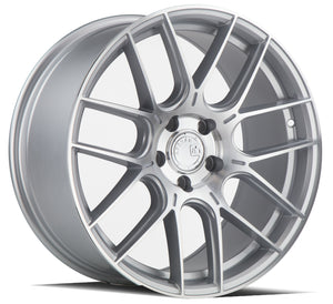 AH-X | Gloss Silver Machined Face | 18x8.5 | 5x120 | +35mm | CB72.6