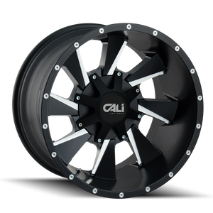 DISTORTED 9106 | SATIN BLACK/MILLED SPOKES | 8x165.1/8x170 | 20X9 | +18mm