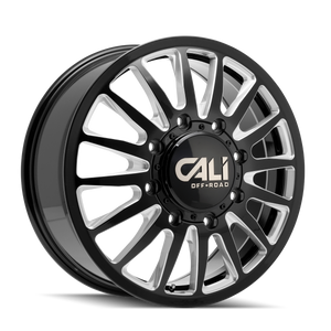 SUMMIT DUALLY 9110D | GLOSS BLACK/MILLED SPOKES | 8x170 | 20X8.25 | +115mm