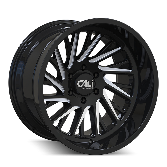 PURGE 9114 | GLOSS BLACK/MILLED SPOKES | 8x170 | 20X10 | -25mm