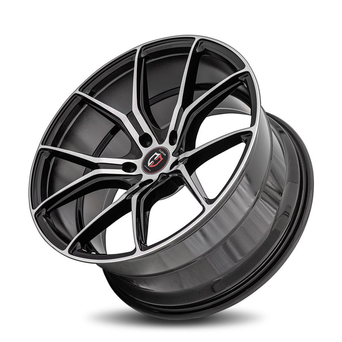 Curva | Gloss Black Machine Face | 20x10 | +38mm | CB73.1