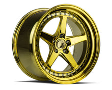 DS05 | Gold Vacuum w/ Chrome Rivets | 19x11 | 5x114.3 | +15mm | CB73.1