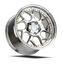 DS01 | Vacuum Chrome W/ Gold Rivets | 18x8.5 | 5x100 | +35mm | CB73.1