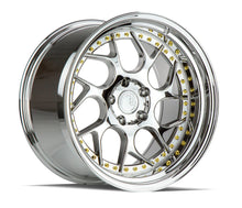 DS01 | Vacuum Chrome W/ Gold Rivets | 18x9.5 | 5x114.3 | +22mm | CB73.1