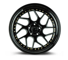 DS01 | Gloss Black W /Gold Rivets | 19x10.5 | 5x114.3 | +15mm | CB73.1