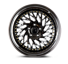 DS03 | Black Vacuum w/ Gold Rivets | 18x9.5 (Passenger Side) | 5x100 | +35mm | CB73.1