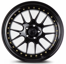 DS06 | Gloss Black W /Gold Rivets | 18x8.5 | 5x100 | +35mm | CB73.1