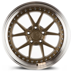 DS08 | Bronze w/Machined Lip | 18x9.5 | 5x100 | +35mm | CB73.1