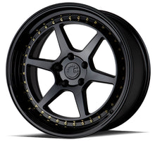 DS09 | Gloss Black W /Gold Rivets | 18x10.5 | 5x114.3 | +15mm | CB73.1