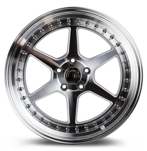 DS09 | Silver w/Machined Face | 18x9.5 | 5x100 | +35mm | CB73.1