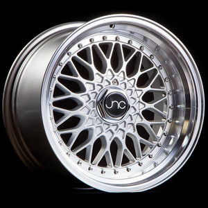 JNC004 | Silver Machined Lip | 17x8.5 | 5x100/5x114.3 | +15mm | CB: 73.1