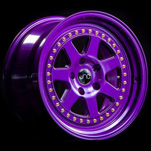 JNC048 | CANDY PURPLE WITH GOLD RIVETS | 16x8 | 4x100 | +25mm | CB: 73.1