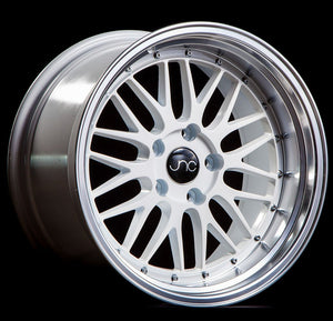 JNC005 | White Machine Lip | 17x9.5 | 5x120 | +32mm | CB: 72.6