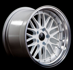 JNC005 | White Machine Lip | 17x9.5 | 5x100 | +32mm | CB: 73.1