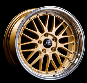 JNC005 | Gold Machined Lip | 19x9.5 | 5x114.3 | +35mm | CB: 73.1