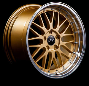 JNC005 | Gold Machined Lip | 19x9.5 | 5x114.3 | +35mm | CB: 73.1