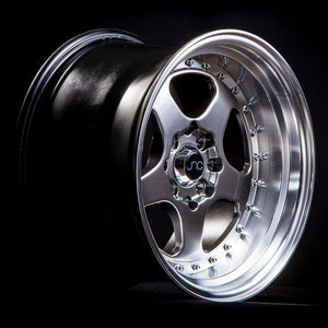 JNC010 | Gunmetal Machined Lip | 17x9 | 4x100/4x114.3 | +20mm | CB: 73.1