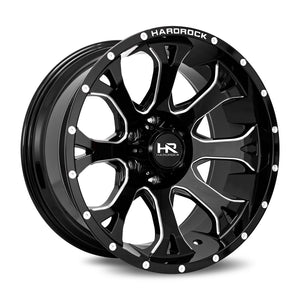 Hardrock | BloodShot Xposed | Gloss Black Milled | 20x10 | 5x150 | -19mm | CB110.3