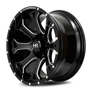 Hardrock | BloodShot Xposed | Gloss Black Milled | 20x10 | 6x135 | -19mm | CB87.1