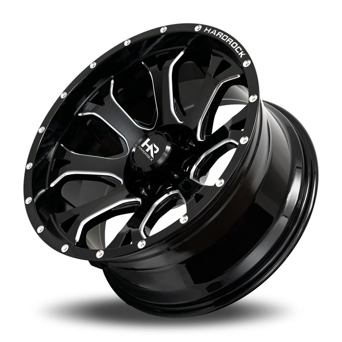 Hardrock | BloodShot Xposed | Gloss Black Milled | 20x10 | 6x135 | -19mm | CB87.1