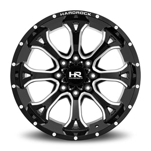 Hardrock | BloodShot Xposed | Gloss Black Milled | 22x12 | 5x127 | -51mm | CB73.1