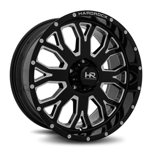 Hardrock | Slammer XPosed | Gloss Black Milled | 20x9 | 8x180 | 0mm | CB124.3