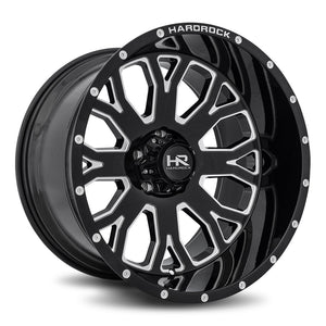 Hardrock | Slammer XPosed | Gloss Black Milled | 24x12 | 5x127 | -44mm | CB78.1