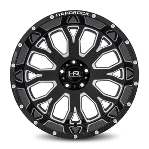 Hardrock | Slammer XPosed | Gloss Black Milled | 24x12 | 5x127 | -44mm | CB78.1