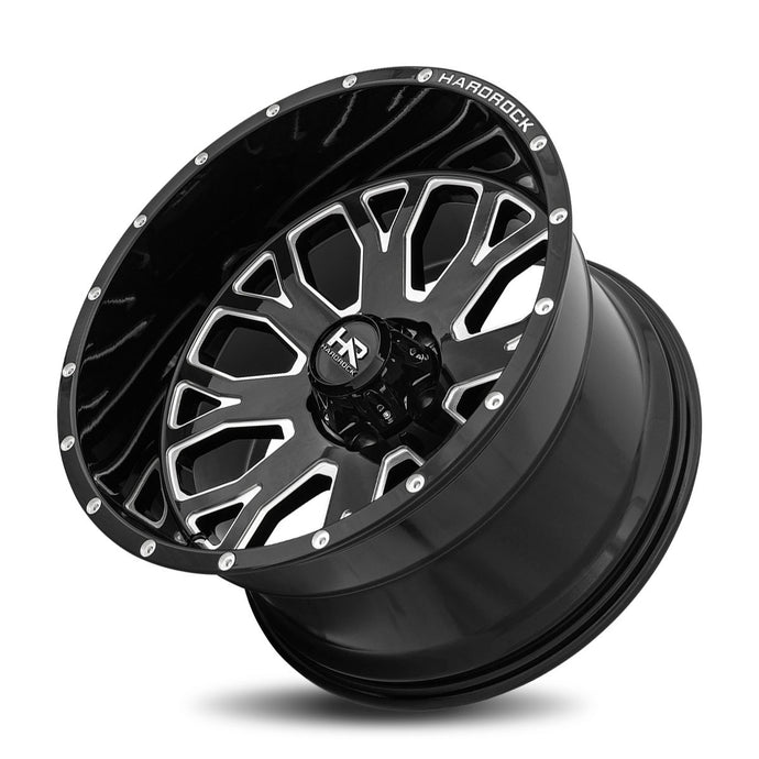 Hardrock | Slammer XPosed | Gloss Black Milled | 24x12 | 8x170 | -44mm | CB125.2