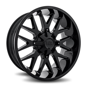 Hardrock | Affliction | Gloss Black | 22x10 | 6x135/139.7 | -19mm | CB108