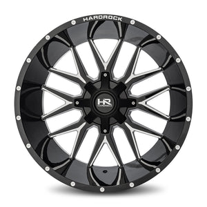 Hardrock | Affliction | Gloss Black Milled | 24x14 | 5x150/139.7 | -76mm | CB110.3